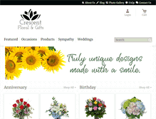 Tablet Screenshot of crescentstreetfloral.com
